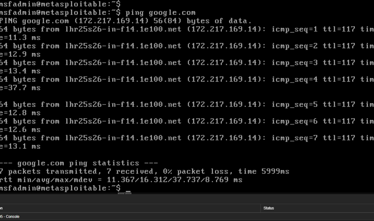 23 AFTER PARROT Pinged my firewall and google and all worked properly